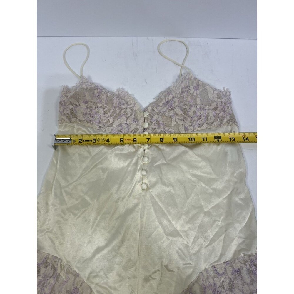 Vintage 1960s Union Made Body Suit Satin Lace Flair Brand Size Medium - Picture 3 of 8